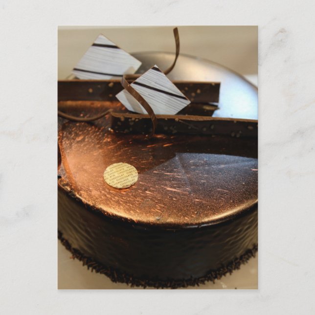 Carte Postale Gâteau au chocolat (Devant)