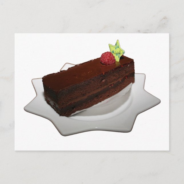 Carte Postale Gâteau au chocolat (Devant)