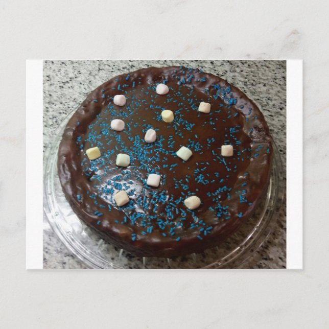 Carte Postale Gâteau au chocolat (Devant)