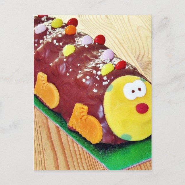 Carte Postale Gâteau Au Chocolat Pour Enfants En Forme De Chater (Devant)