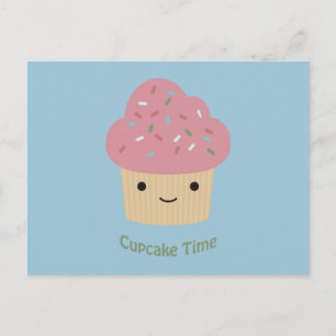 Carte Postale Gâteau Cupcake ! Joli Cupcake Rose