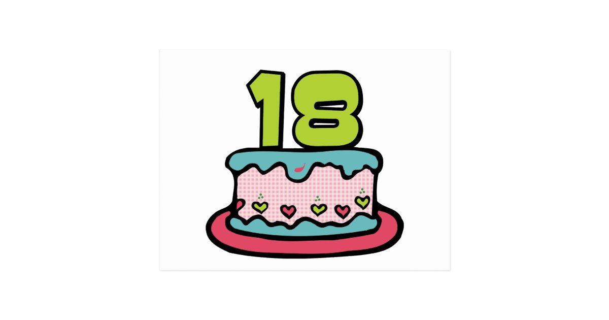 Carte Postale Gateau D Anniversaire De 18 Ans Zazzle Fr Carte Postale Gateau D Anniversaire De 18 Ans Zazzle Fr