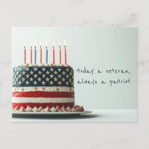 Carte Postale Gâteau d'anniversaire Patriot