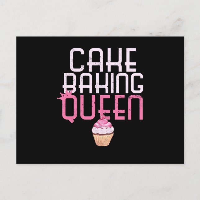 Carte Postale gâteau gâteau cuisson queen cupcake boulangeries p (Devant)