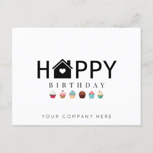 Carte Postale Gâteau Happy Birthday Realty