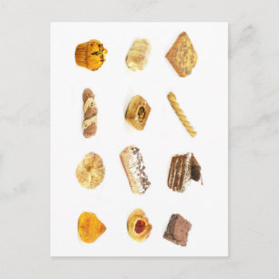 Carte Postale Gâteaux et pâtisseries cuits