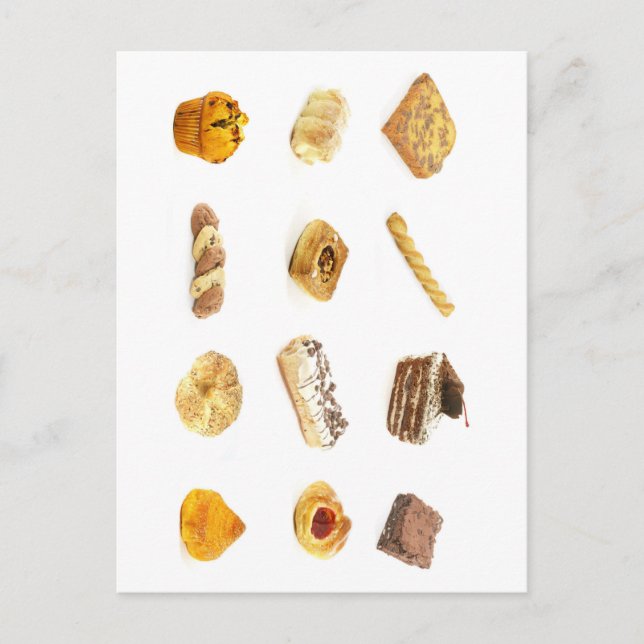 Carte Postale Gâteaux et pâtisseries cuits (Devant)