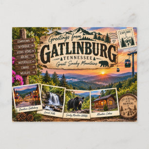 Carte Postale Gatlinburg, Tennessee