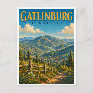 Carte Postale Gatlinburg Tennessee Smoky Mountains GeoSaga