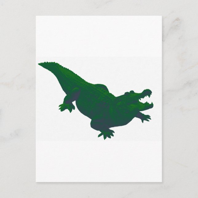 CARTE POSTALE GATOR EN VERT (Devant)