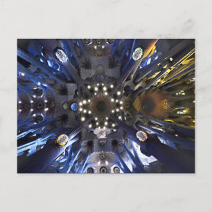 Carte Postale Gaudi. Sagrada Familia. Vision.