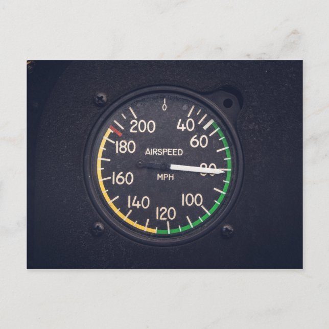 Carte Postale Gauge de l'Airspeed (Devant)