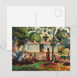 Carte Postale Gauguin Le Grand Arbre Te raau rahi Affiche d'art