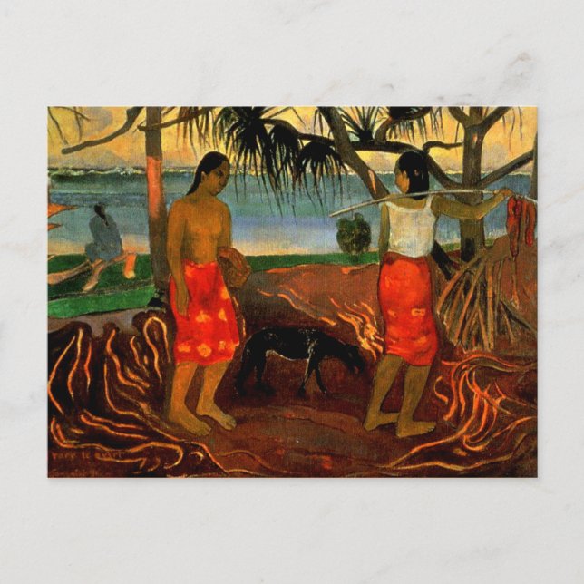 Carte Postale Gauguin - Sous le Pandanus Tree (Devant)