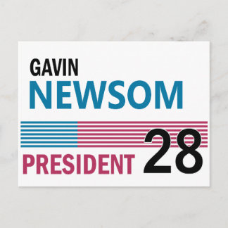Carte Postale Gavin Newsom 2028