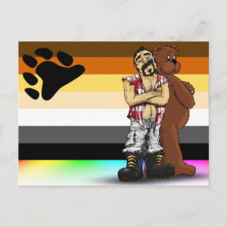 Carte Postale Gay bear flag Postal card