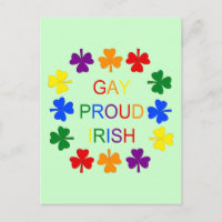 Gay Fier Irlandais LGBT Rainbow Shamrocks