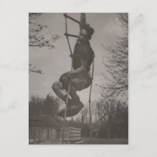 Carte Postale Gay intérêt mignon jeune athlète footing autour