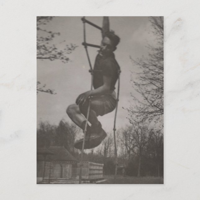 Carte Postale Gay intérêt mignon jeune athlète footing autour (Devant)