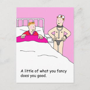 Carte Postale Gay Valentine Humour de dessin pour lui
