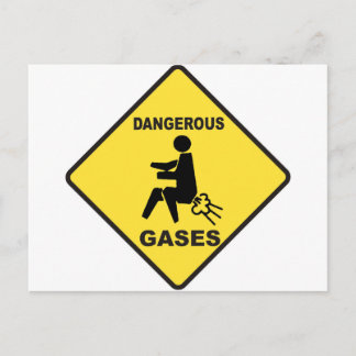 Carte Postale Gaz dangereux