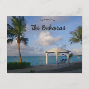 Carte Postale Gazebo sur une plage aux Bahamas