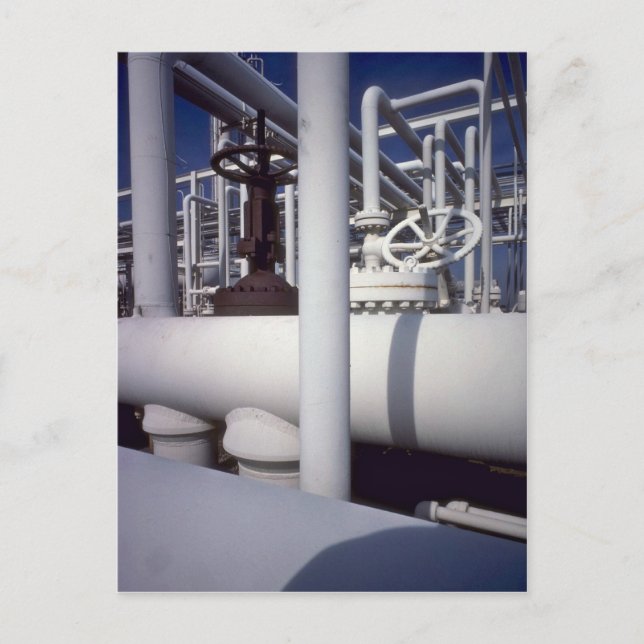 Carte Postale Gazoduc de raffinerie de pétrole (Devant)