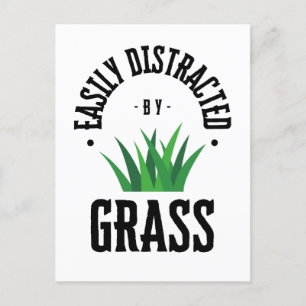 Carte Postale gazon drôle
