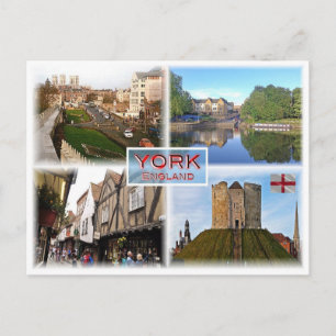 Carte Postale GB York ^ Murs et Minster - River Ouse - Shamble
