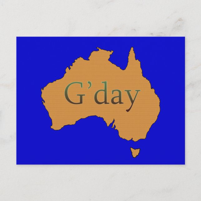 Carte Postale G'day (Devant)