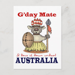 Carte Postale G'Day Mate Koala