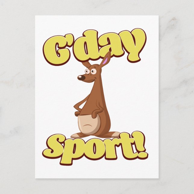 Carte Postale G'day Sport (Devant)