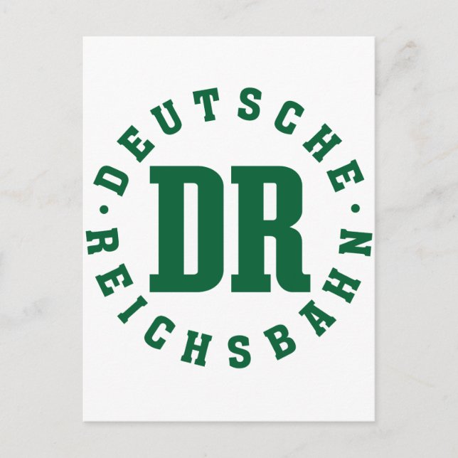 Carte Postale GDR / DDR Railway - Deutsche Reichsbahn Sign (Devant)