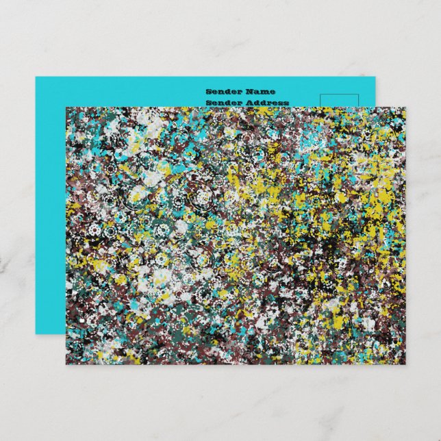 Carte Postale Geared Toward Abstract Art Design Lover (Devant / Derrière)