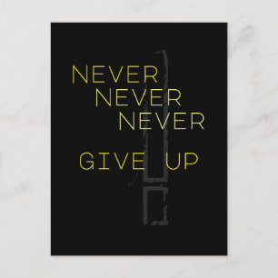 Carte Postale Geben Sie nie auf