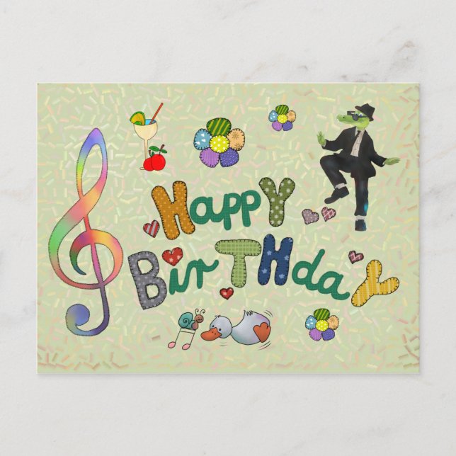 Carte Postale Geburtstags (Devant)