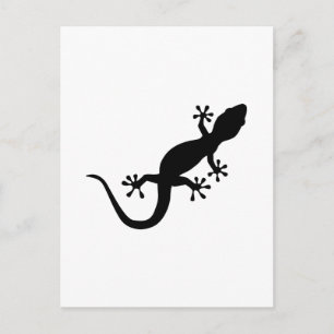Carte Postale Gecko noir