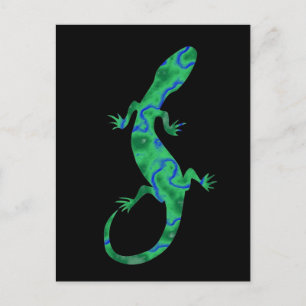 Carte Postale Gecko Vert