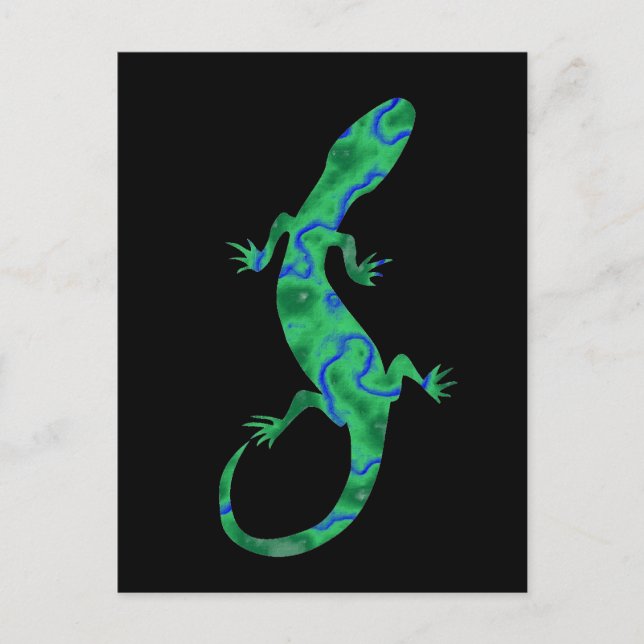 Carte Postale Gecko Vert (Devant)