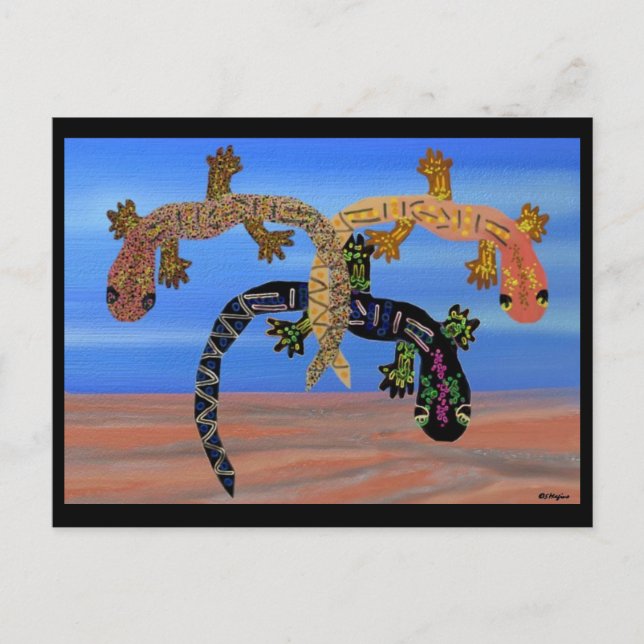 Carte Postale Geckos dans la Vallée du Feu (Devant)