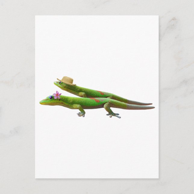 Carte Postale Geckos hawaïens (Devant)
