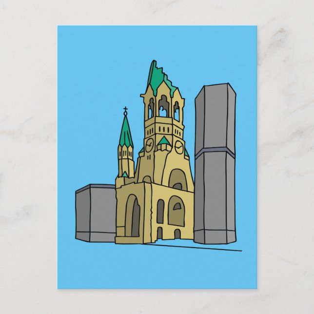 Carte Postale Gedächtniskirche Berlin (Devant)