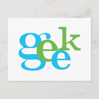 Carte Postale Geek