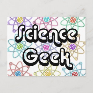 Carte Postale Géek de la science