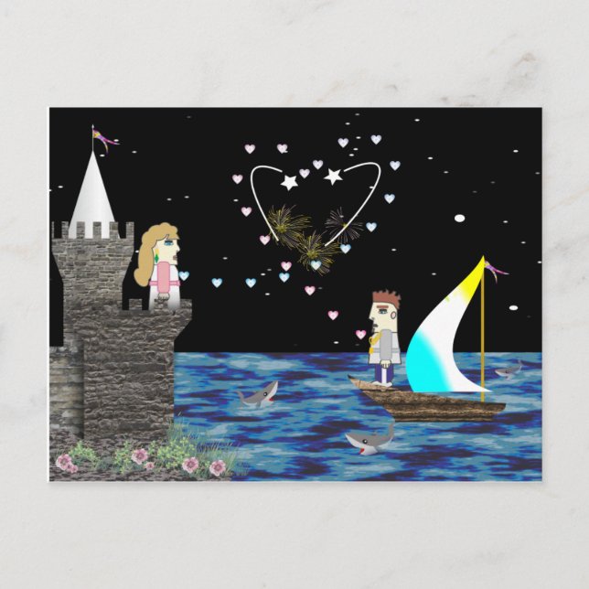 Carte Postale Geek Love Old Game School (Devant)