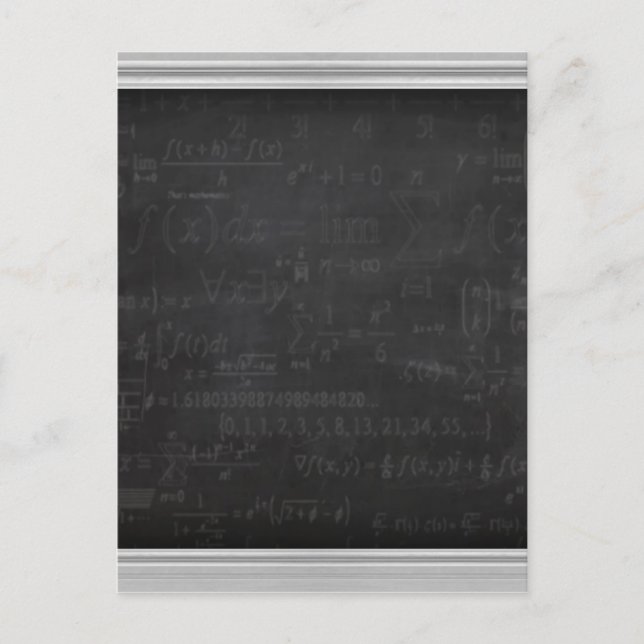 Carte Postale Geek mathématique (Devant)