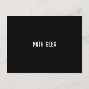 Carte Postale Geek mathématique