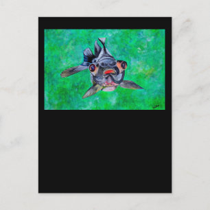 Carte Postale Geeky Blackmoor Goldfish aux yeux télescopiques