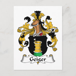Carte Postale Geiger Family Crest