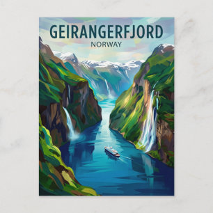 Carte Postale Geirangerfjord Norvège